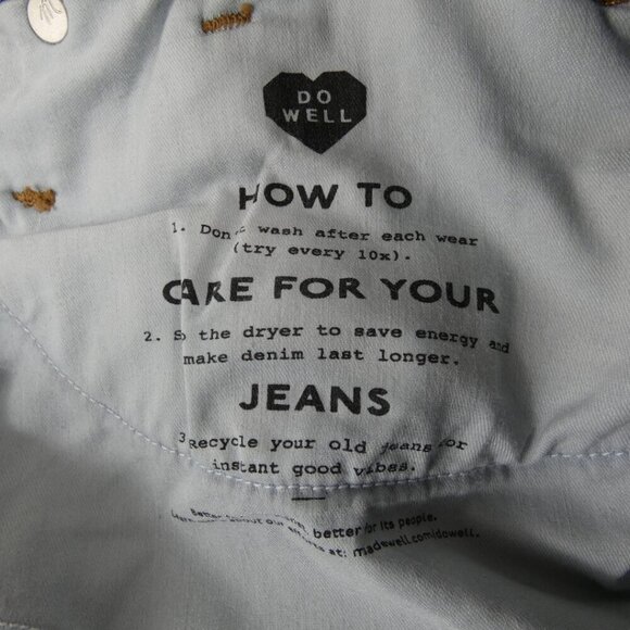 NWT Madewell Magic Pocket 9” Mid-Rise Skinny Jeans Ankle Sz 31 #1435 - Picture 7 of 8